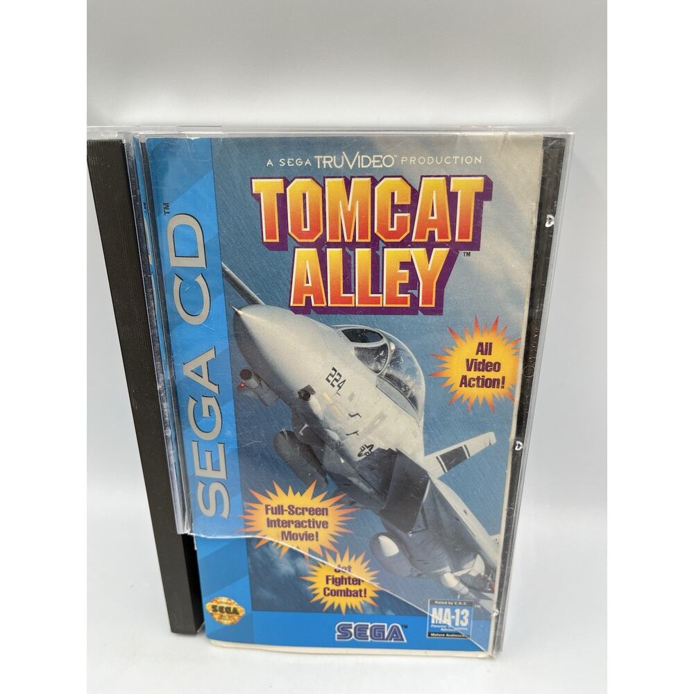 Tomcat Alley Sega CD Video Game Complete With Manual - Tested